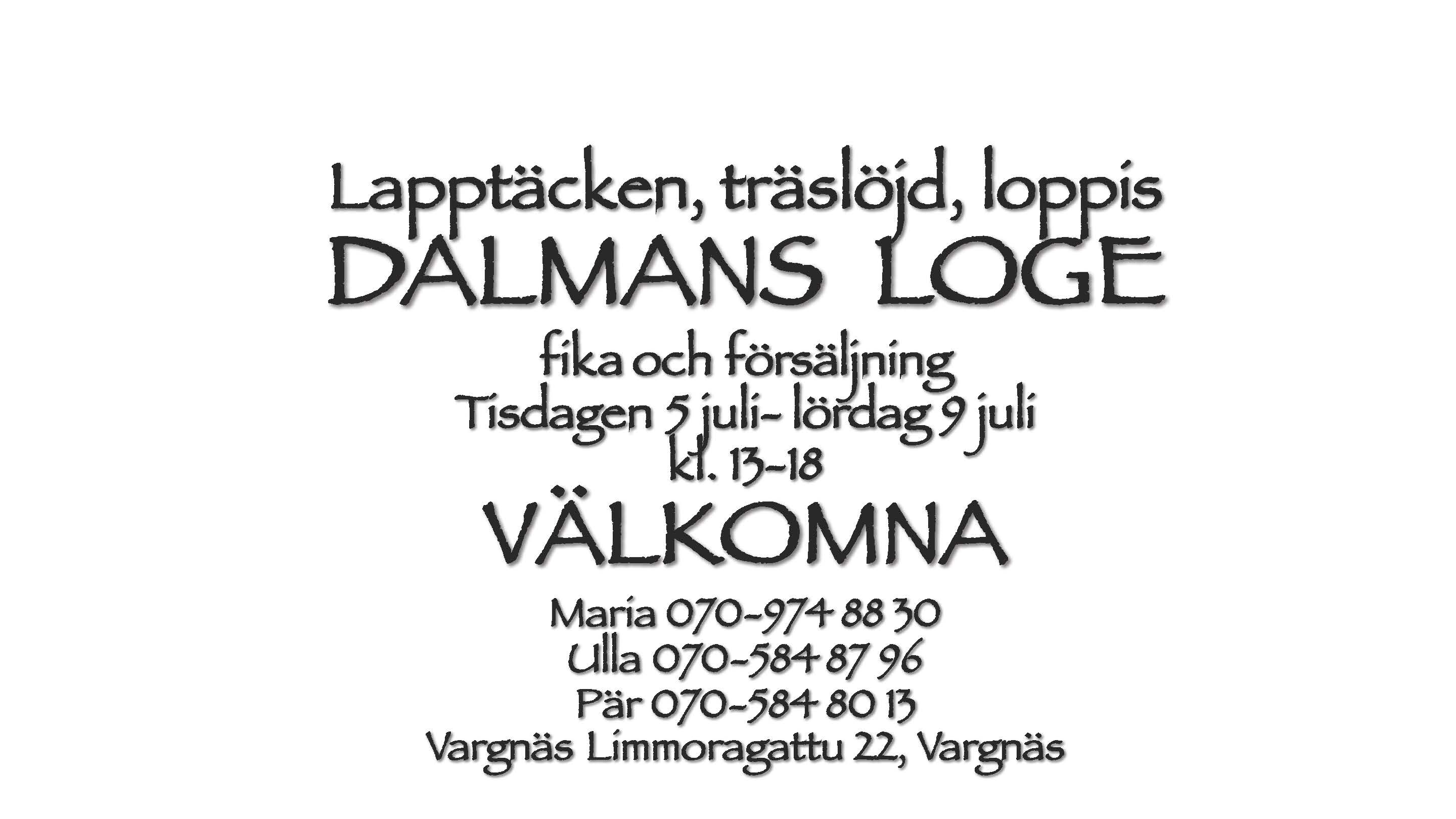 lAPPTÄCKESUTSTÄLLNING sOMMAREN 2016